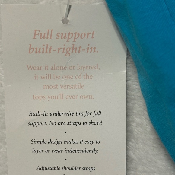 Norm Thompson Teal Camisole - Picture 7 of 8